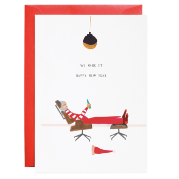 Mr. Boddington's Studio - MB Mr. Boddington's Studio - We Made It, Mr. Claus New Year  Card