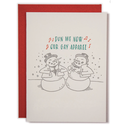 Ladyfingers Letterpress - LF Gay Apparel Snowmen Card