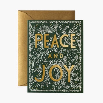 Rifle Paper Co - RP Rifle Paper Co - Evergreen Peace and Joy Card