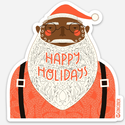 Gingiber - GIN GIN ST - Santa Sticker (Black Santa)
