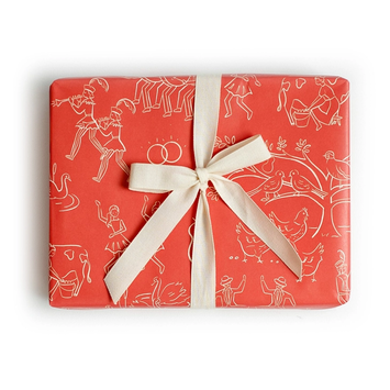 Amy Heitman Illustration - AHI Amy Heitman Illustration - 12 Days of Christmas Wrapping Paper Roll
