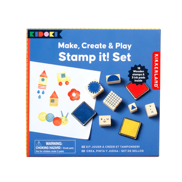 Kikkerland Make, Create & Play Stamp It! Set