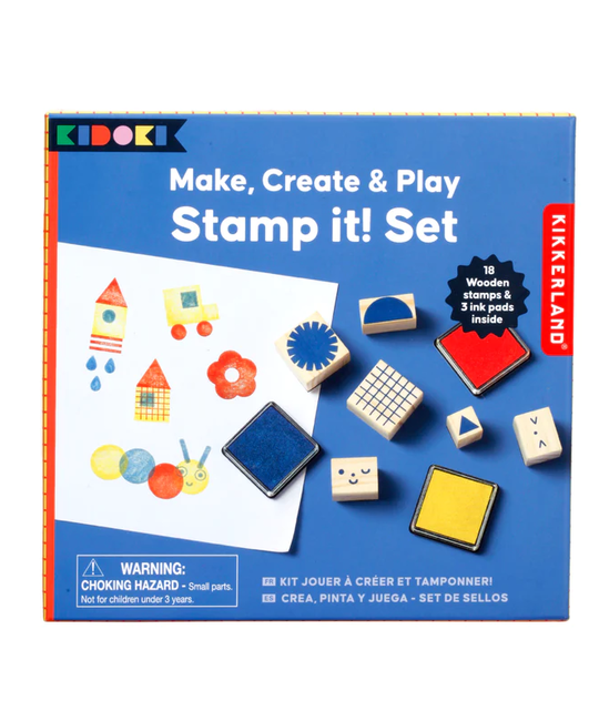 Kikkerland Make, Create & Play Stamp It! Set