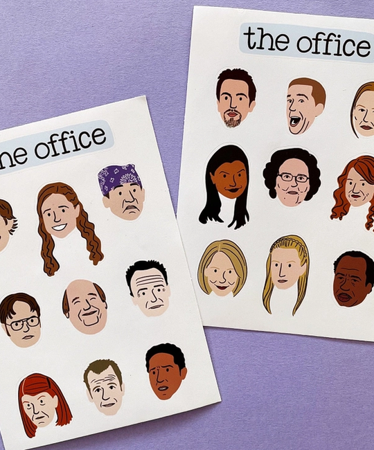 Abbie Ren Illustration - ARI The Office Sticker Sheets