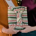 One Canoe Two Letterpress - OC Holiday Argyle Fabric Gift Wrap