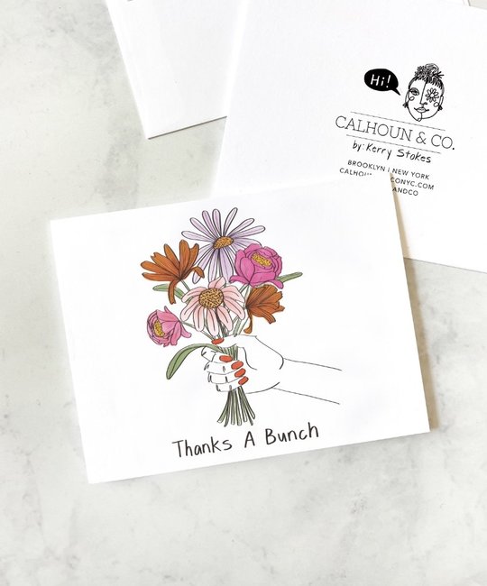 Calhoun & Co. - CAL Calhoun & Co. - Thanks a Bunch Bouquet Card