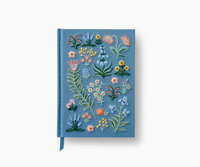 Rifle Paper Co - RP Rifle Paper Co - Menagerie Garden Embroidered Lined Notebook