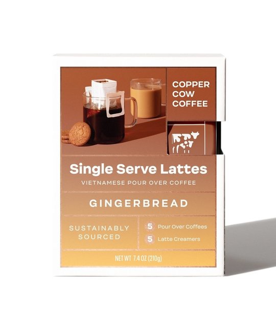 Copper Cow Coffee - CCC Copper Cow Coffee - Gingerbread Latte, Pack of 5