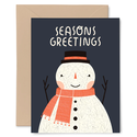Gingiber - GIN Snowman Season's Greetings Card