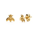 Amano Trading - AT 14k Gold Bee Stud Earrings