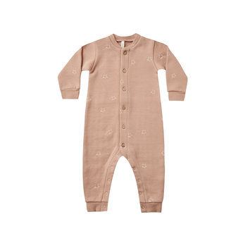 Rylee + Cru - RC RC BA - Stars Button Down Jumpsuit in Dusty Rose