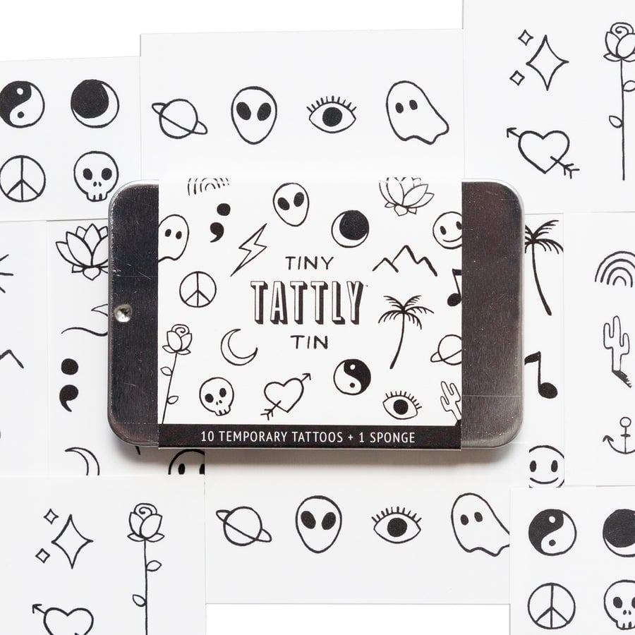 Tattly - TA Tattly -  Tiny Flash Art Tattoo Tin