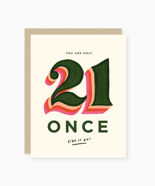 2021 Co. - 2021 2021GCBI0009 - You are Only 21 Once Card