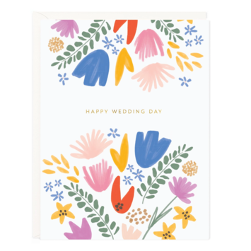 Ramona and Ruth - RR Happy Wedding Day Florals Card