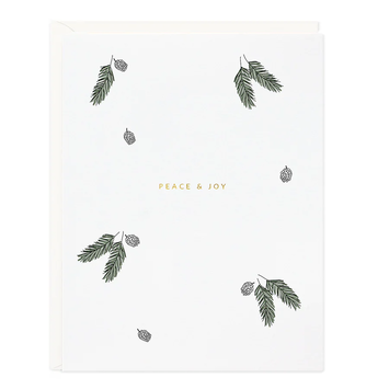 Ramona and Ruth - RR RRGCHO0006 - Peace & Joy Pinecones Card