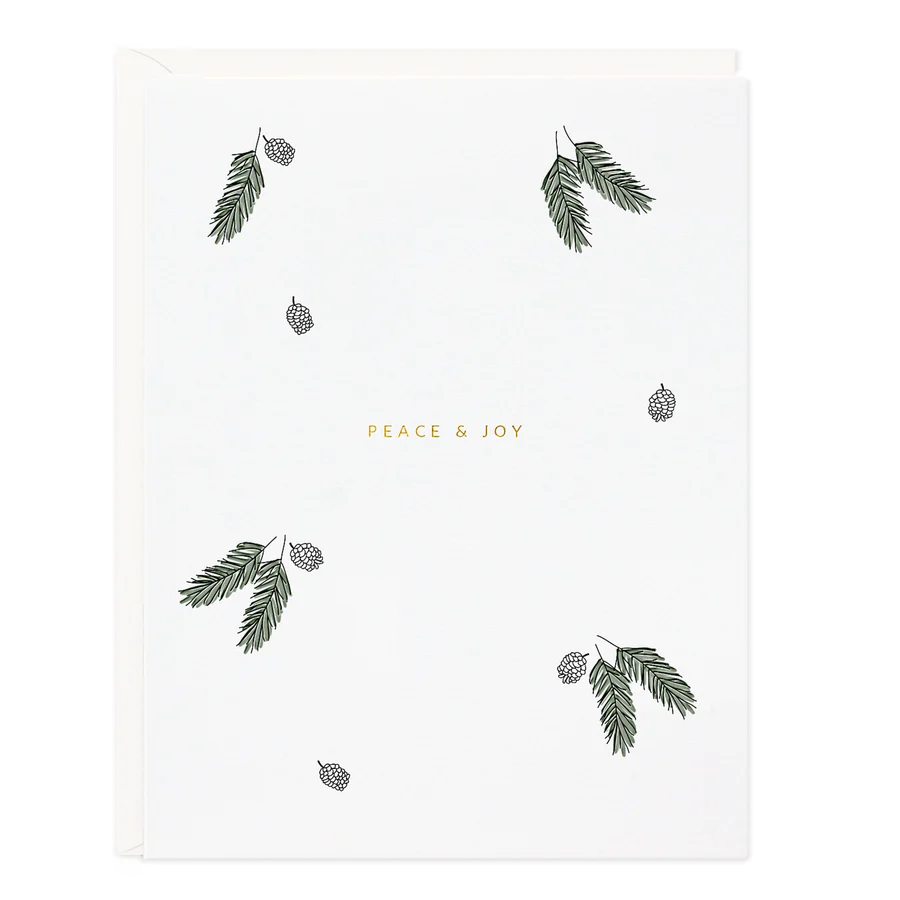 Ramona and Ruth - RR RRGCHO0006 - Peace & Joy Pinecones Card