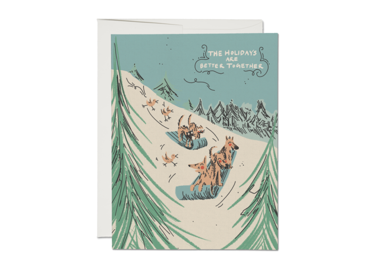 Red Cap Cards - RCC RCCGCHO0026 - Better Together Sled Dogs Card