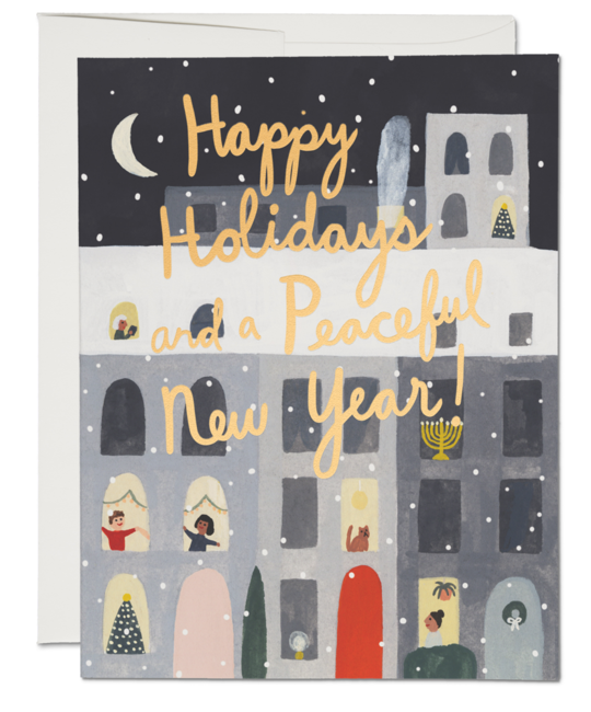 Red Cap Cards - RCC RCCGCHO0033 - City Snow Apartment Card