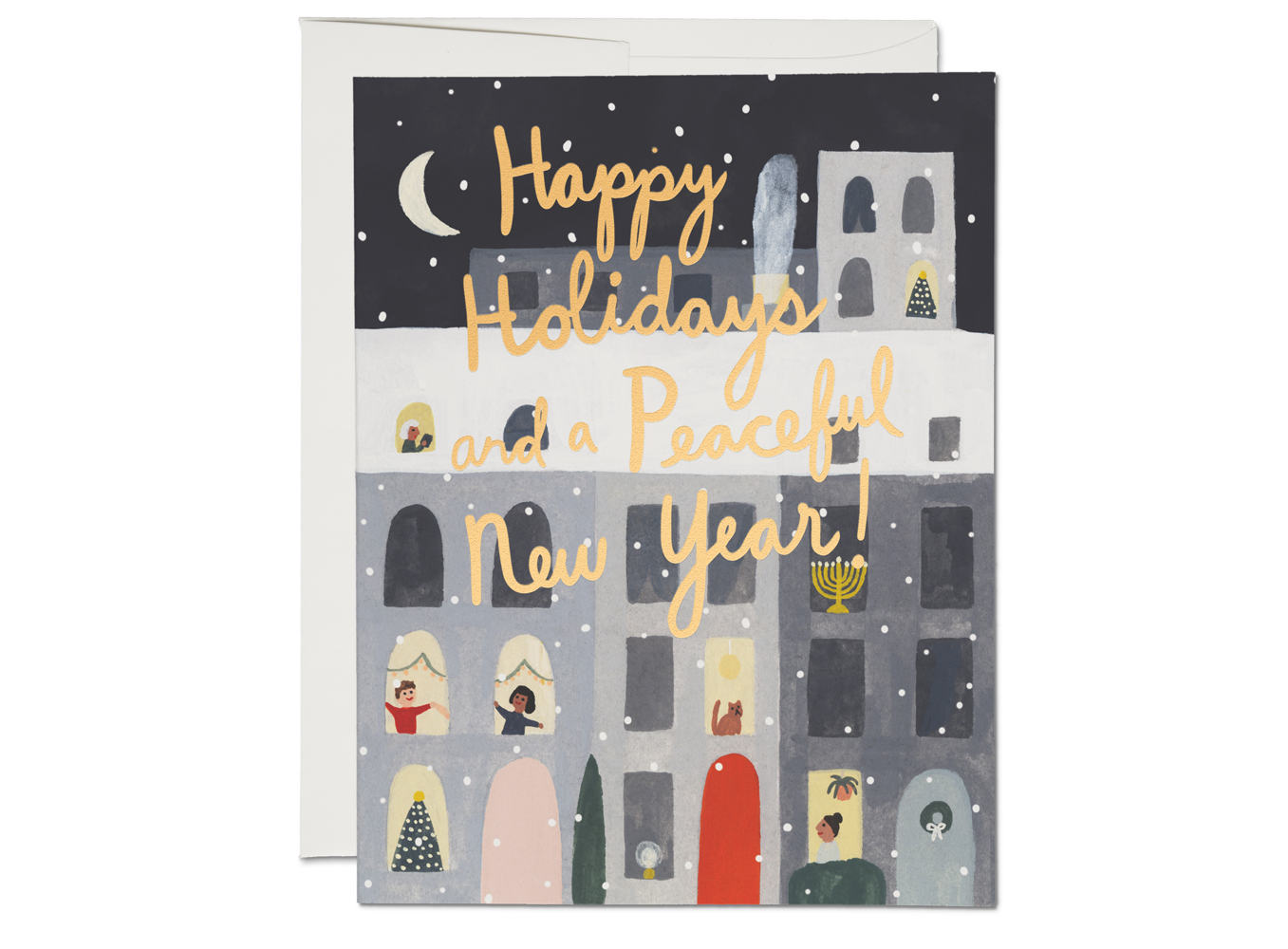Red Cap Cards - RCC RCCGCHO0033 - City Snow Apartment Card