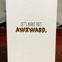 Lady Pilot Letterpress - LPL LPLGCLO0013 - Awkward