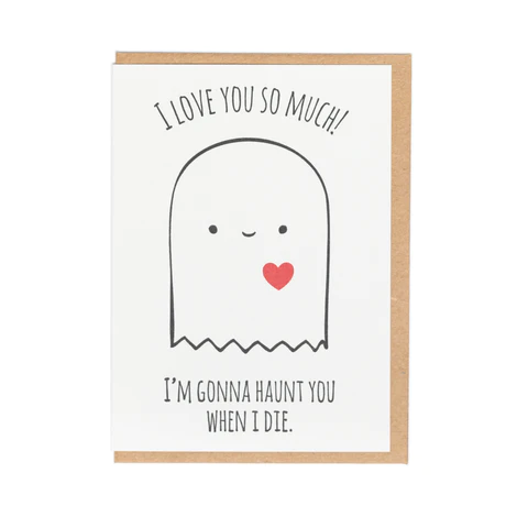 Lady Pilot Letterpress - LPL Ghostlove Card