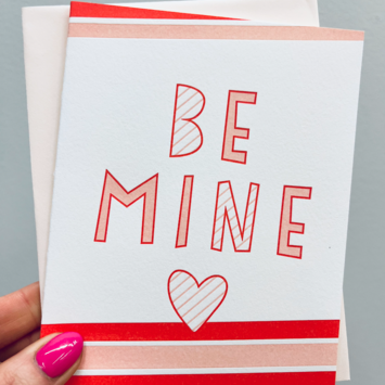 Gus and Ruby Letterpress - GR GRGCVD0001 - Be Mine