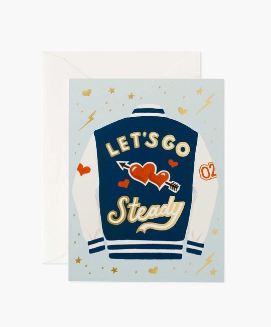 Rifle Paper Co - RP Rifle Paper Co. - Let's Go Steady Leatherman's Jacket Card