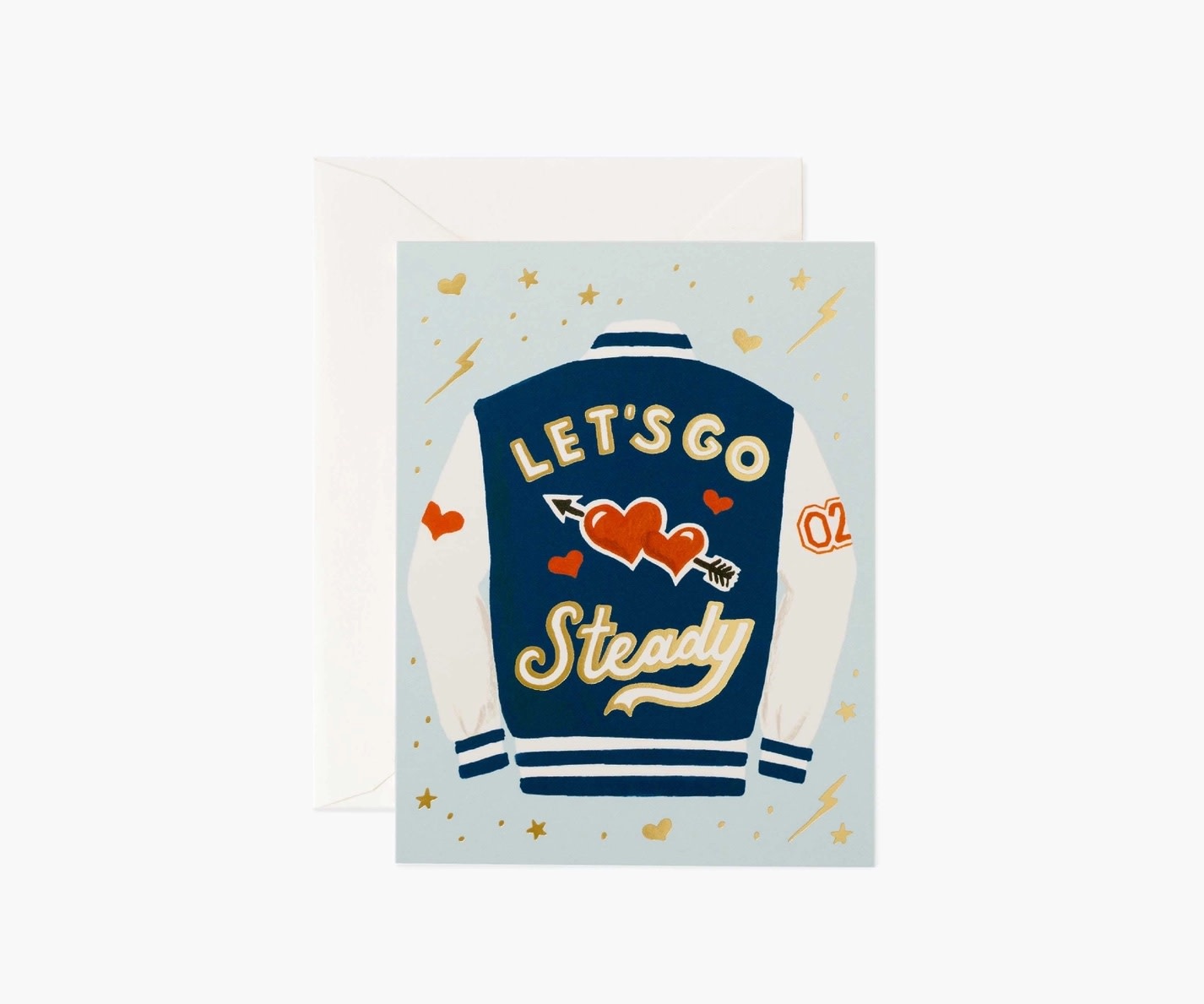 Rifle Paper Co - RP Rifle Paper Co. - Let's Go Steady Leatherman's Jacket Card