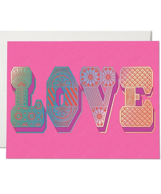 Red Cap Cards - RCC Love Typography Card