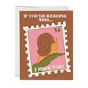 Red Cap Cards - RCC If You're Reading This Snail Card