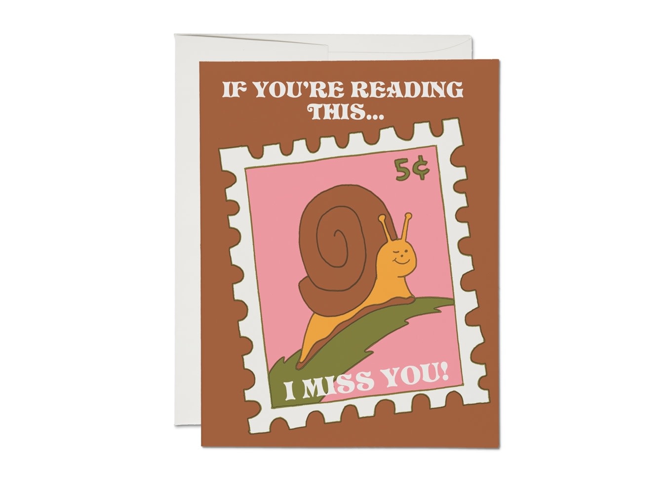 Red Cap Cards - RCC If You're Reading This Snail Card