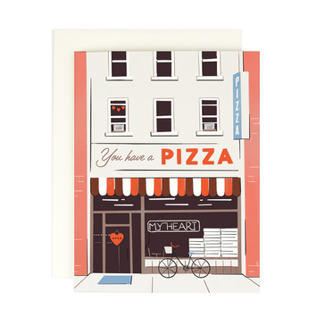 Amy Heitman Illustration - AHI Pizza My Heart Card