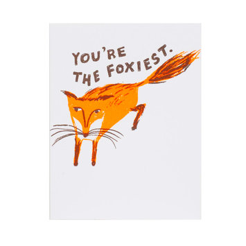 Egg Press - EP Foxiest Fox Card (Neon Orange)