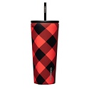 Corkcicle - CO Corkcicle - Buffalo Plaid Cold Cup with Straw