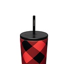 Corkcicle - CO Corkcicle - Buffalo Plaid Cold Cup with Straw