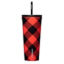 Corkcicle - CO Corkcicle - Buffalo Plaid Cold Cup with Straw