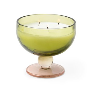 Paddywax - PA Paddywax - Aura Green & Blush Goblet, Misted Lime, 6 oz.