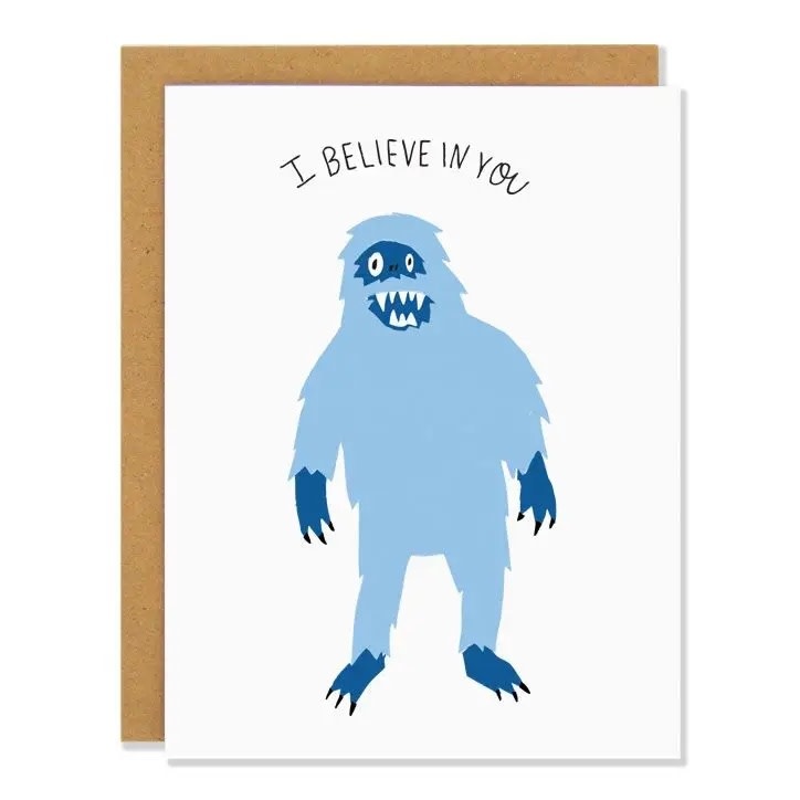 Badger & Burke - BB Badger & Burke - Yeti (I Believe in you) Card