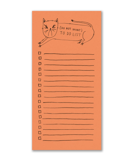 Badger & Burke - BB Badger & Burke - (Do Not Want) To Do List Notepad