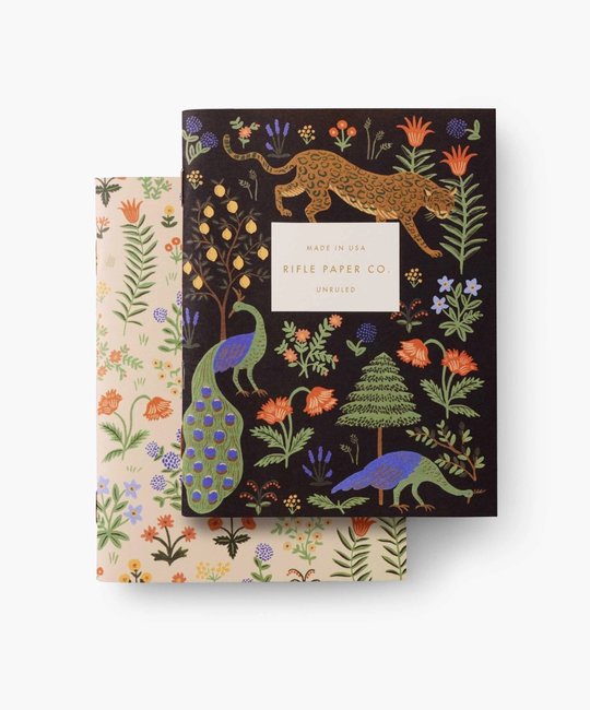 Rifle Paper Co - RP Rifle Paper Co - Pair of 2 Menagerie Pocket Notebooks, Blank