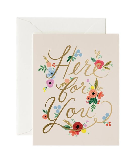 Rifle Paper Co - RP Rifle Paper Co - Floral Here For You Card