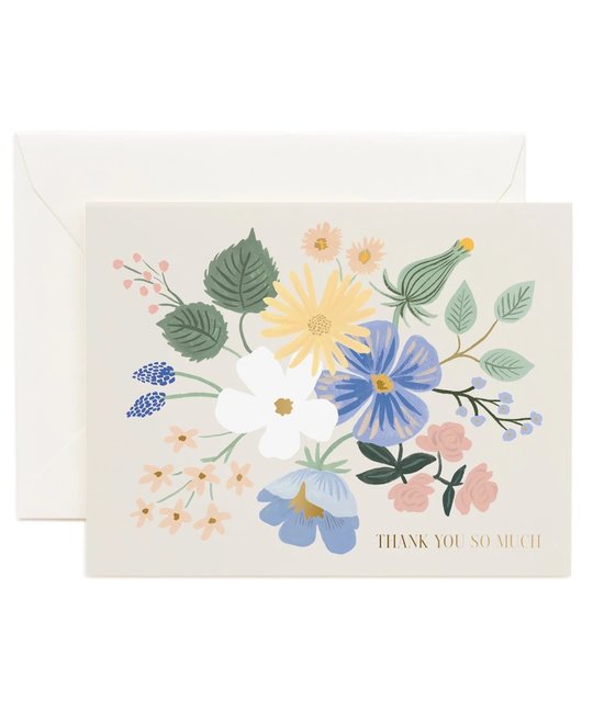 Rifle Paper Co - RP Rifle Paper Co - Garden Party Blue Thank You Card