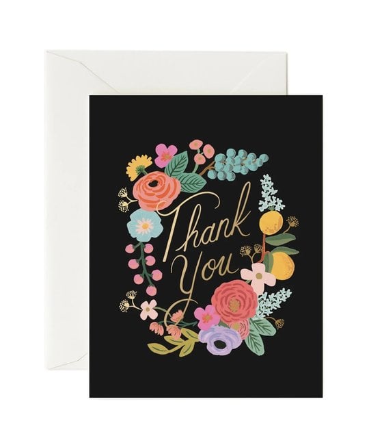 Rifle Paper Co - RP Rifle Paper Co - Garden Party Wreath Thank You Card