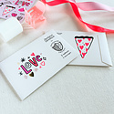 Gus and Ruby Letterpress - GR Gus and Ruby Letterpress- Love Stickers and Tattoos Gift Bundle