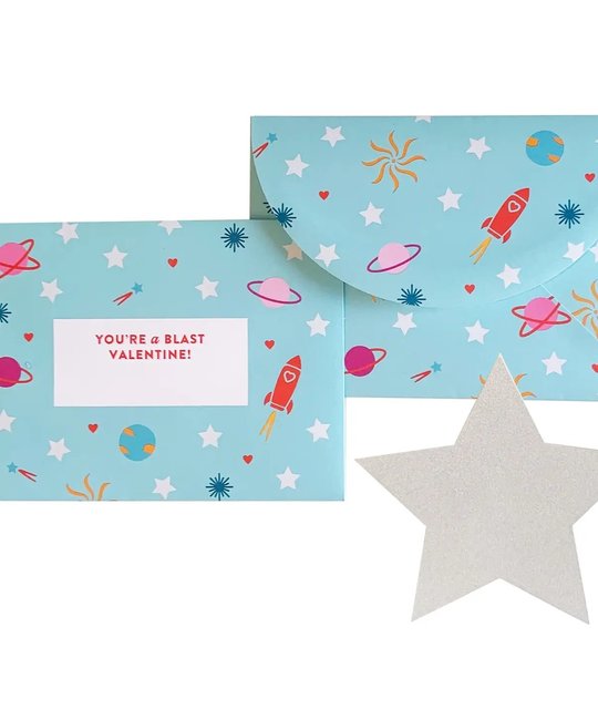 The Social Type - TST You're A Blast Patterned Envelope Boxed Note Set