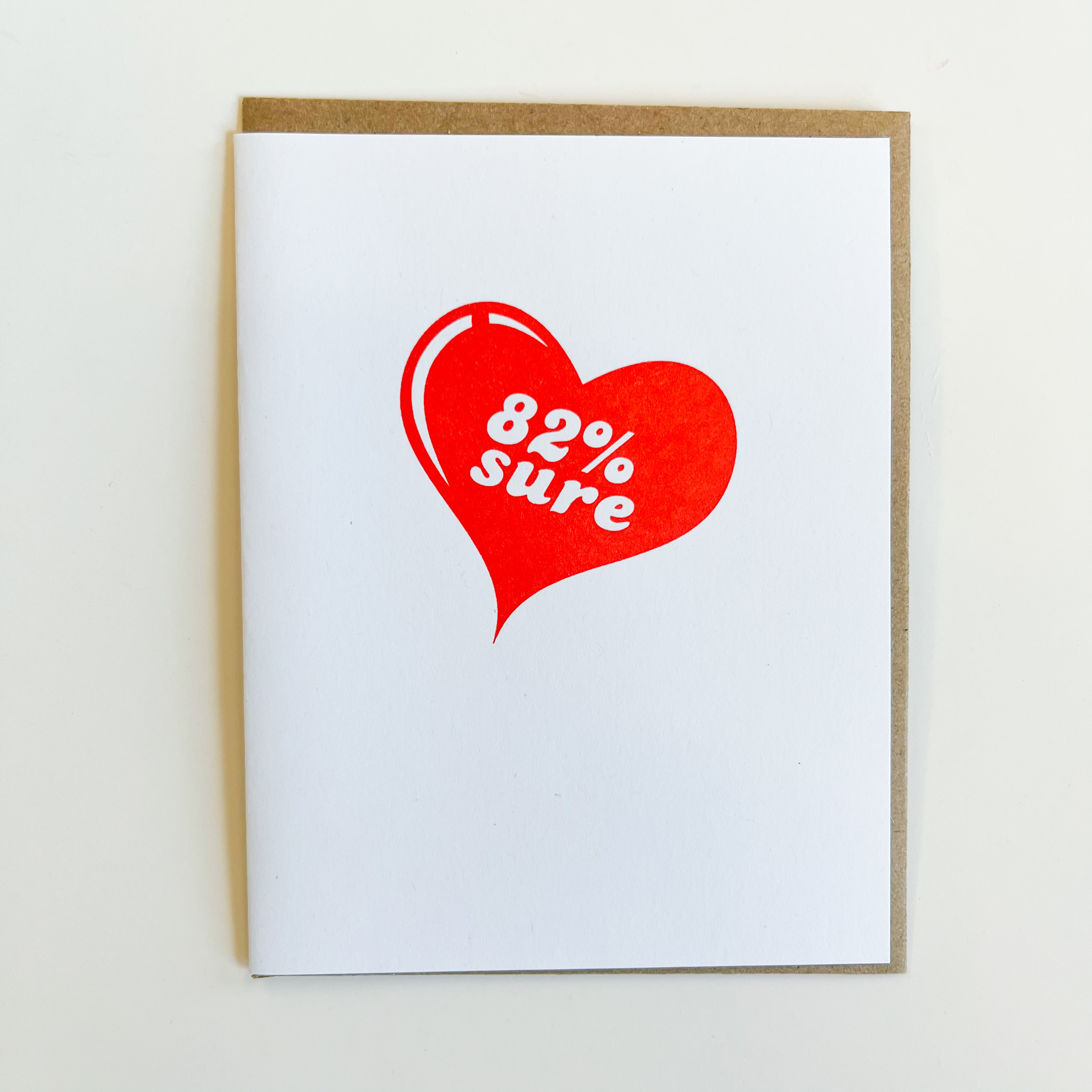 Power and Light Letterpress - PLL 82% Sure Card