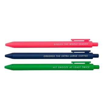 Tiny Hooray - TIH (formerly Little Goat, LG) Pens for Getting Through the Day | Set of 3