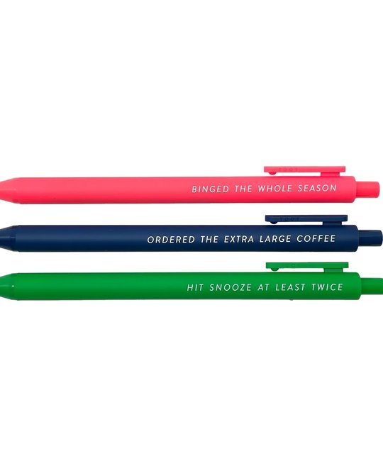 Tiny Hooray - TIH (formerly Little Goat, LG) Pens for Getting Through the Day | Set of 3
