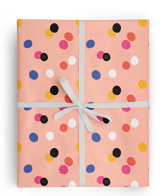 Ramona and Ruth - RR Ramona and Ruth - Bright Dot Gift Wrap Roll | 3 Sheets