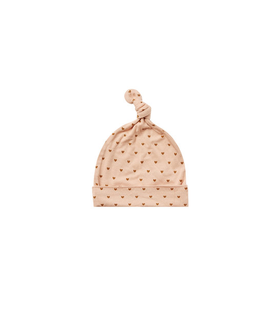 Quincy Mae - QM Quincy Mae - bamboo knotted baby hat | hearts